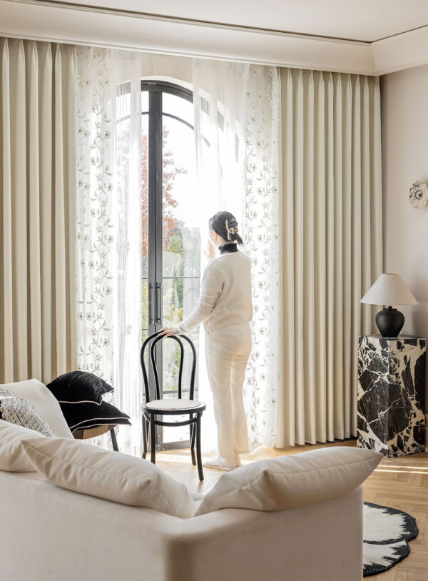 French Cream Elegance Curtain