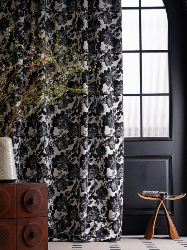 Noir Bloom Jacquard Blackout